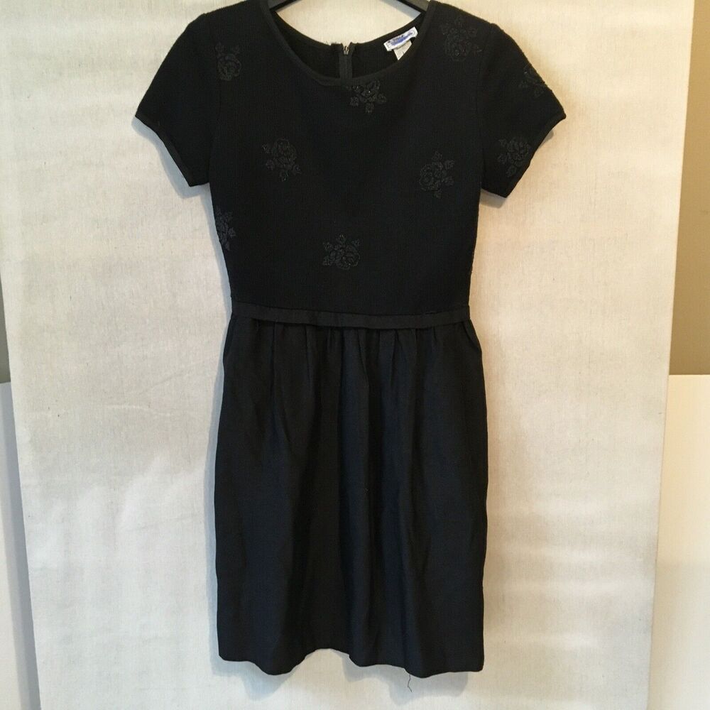 vintage expo dress black 4 beaded little black dress